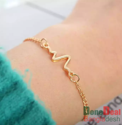 Simple heart women bracelet