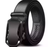 Black artificial leather atuo gear belt FOR men