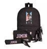 BTS School Bag Bangtan Boys Backpack Canvas Bag JIN SUGA J-HOPE RM JIMIN V JUNG KOOK Shoulder Bag Me
