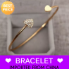 HB-01G Golden Heart Bracelet for Women