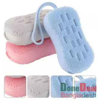 1PCS Silicone Bath Body Brush Double-Sided Body Scrub Brush for Deep Cleasing Exfoliating Super Soft Silicone Loofah for Women