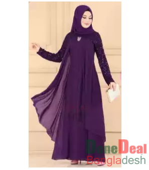 abaya borka irani stylish party borka hijab fashion collection Fashionable khimar Lycra borka for Women design-2
