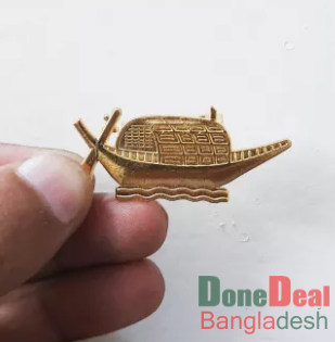 Bangladesh Awami League Sign Nowka Coat Pin Lapel Pin Badges gold plated