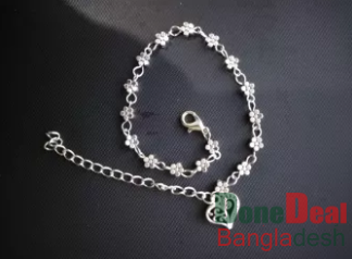 crystal heart Shape Payel anklet for gifts