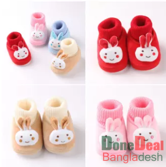 Cute Cartoon Baby Girl Shoes Fleece Lining Baby Shoes for Boys Anti Slip Winter Newborn Toddler Shoes slipper socks fleece slippers flats socks For ho