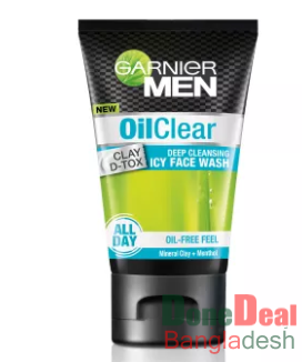 Garnier Men Oil Clear Clay Icy Face Wash - 50g
