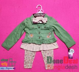 Girls 4 pcs set for winter & summer also, 9 month -4 years