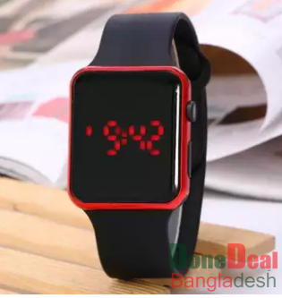 Gorgeous Looking Colorful Square LED Digital Sports Watch