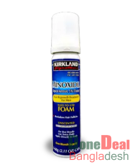 Kirkland Minoxidil Foam 5% Extra Strength Hair Loss Regrowth Treatment Men 60ml 1-Month Supply