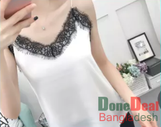 Outer wear camisole female summer sexy slim lashes lace V-neck chiffon loose bottoming shirt