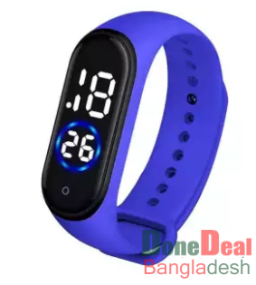 Touch screen waterproof Silicon Led watch