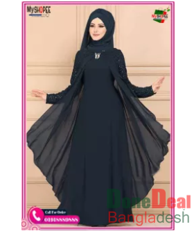 trendy sequin Arabian style Abaya borka Dress For fashionable Women / Abaya Borka New borka collection 2022 new borka georgette Borkha cherry borkha