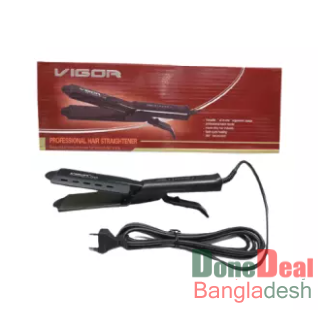 VIGOR 908 Fast Hair Straightener Professional Hair Iron, Heavy Duty -Black