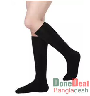 Women's Thick Knee High Socks - Black & Skin Color Stockings