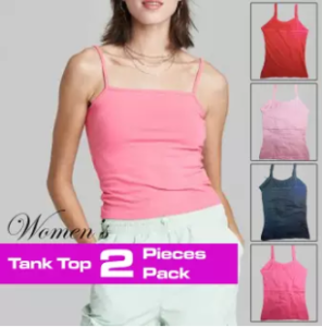 3 Pieces 3 Color Slim fit Sexy Tank Top Cotton Stretch Basic Adjustable Undershirt Women's undergarm