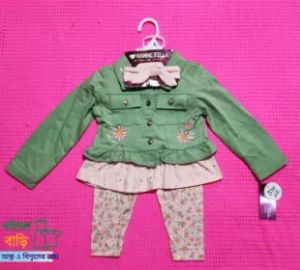 Girls 4 pcs set for winter & summer also, 9 month -4 years