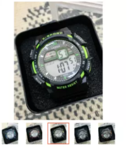 LASIKA W-H9008 Water Resistance/ Waterproof 50m Silicon Digital Watch for Men With Lasika Box