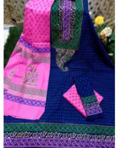New Gorgeous Unstitched Cotton Digital Printed Salwar Kameez for Women ( 3 Piece )