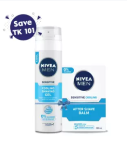 Nivea Shaving gel Sensitive cool 200ml and Nivea Cooling After Shave Splash 100ml Combo Offer