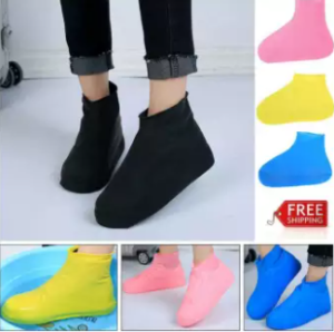 Waterproof Shoes Cover Rain, Waterproof Rain Boots Cover Anti Slip Washable Reusable for Family&Ladi
