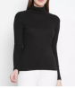 Black Color Stylish High Neck Sweater for Women