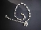 crystal heart Shape Payel anklet for gifts