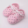 Cute Soft Dog Paw Print Cotton Plaid Anti-slip Baby Shoes For (12-18 Months Baby)