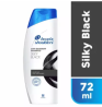 Head & Shoulders Silky Black Anti Dandruff Shampoo for Women & Men, 72ML