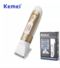 Kemei KM-9020 Rechargeable Hair Clipper Trimmer - White and Gold