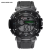 LASIKA W-H9021 Water Resistance/ Waterproof 50m Silicon Digital Watch for Men With Lasika Box - BLAC