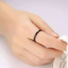 men and women Ring Black color