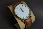 Stylist Leather Analog Watch For Men