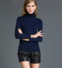 Women’s High neck sweater (Navy Blue)