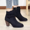 Women Belt Buckle Short Boots Knight Thick Heel Boots Shoes Ankle Boots All Region Free Shopping And