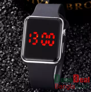 Fashionable Square LED Digital Sports Watch LED Wrist Watch