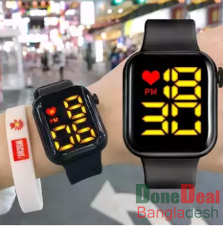 Men's Watch LED Digital Watch for Men Women Sports Silicone Watch 2021 New