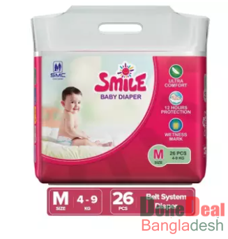 Smile Baby Diaper Belt System M Size 4-9 kg 26 pcs