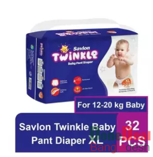 Twinkle_Baby Pant Diaper XL (12-20)kg-32 pcs