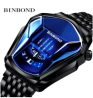 BINBOND Quartz men's watch trend market watch style locomotive concept watch-men