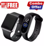 Buy 1 get 1,Square LED Digital Sports Watch And Ring Touch Watch, Combo Offer