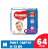 Huggies baby diaper (Pant System-64ps),M-size (6-12 kg)