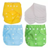 Washable Reusable Baby Clothes Diapers - (3kg to 15kg) - Different Colors (1 Pieces With Diapers, 1 