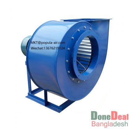 POPULA multi wing centrifugal fan 11-62 A equipped with electrostatic oil fume purifier to exhaust kitchen oil fume
