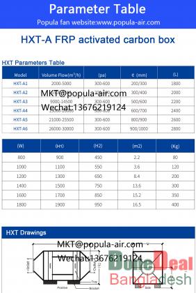 POPULA HXT series activated carbon adsorption box